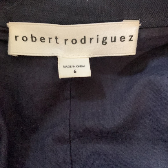 Robert Rodriguez Dark Blue Blazer Size 6 - Picture 6 of 6